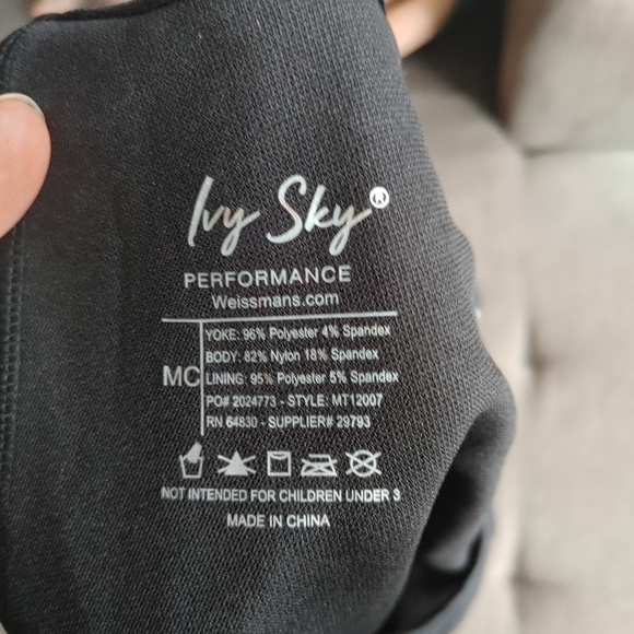 NWOT - Ivy Sky Girls Crystal Long Sleeve Dance Leotard Style #MT12007 - Picture 7 of 9